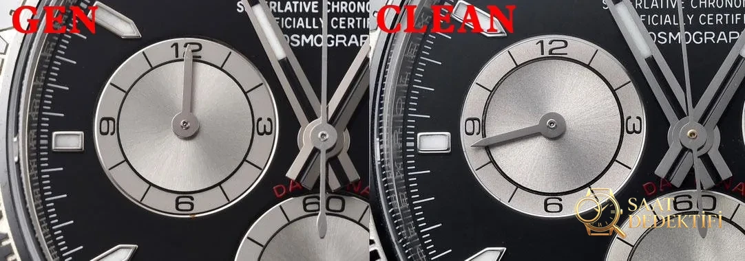 [Clean Factory 2025 Yılın Çalışması | Rolex Daytona 4131 mekanizma «Victoria Beckham modeli» gerçek-replika karşılaştırması nihai analizi] - Yan Profil Kalınlık ve Ergonomik Kavis