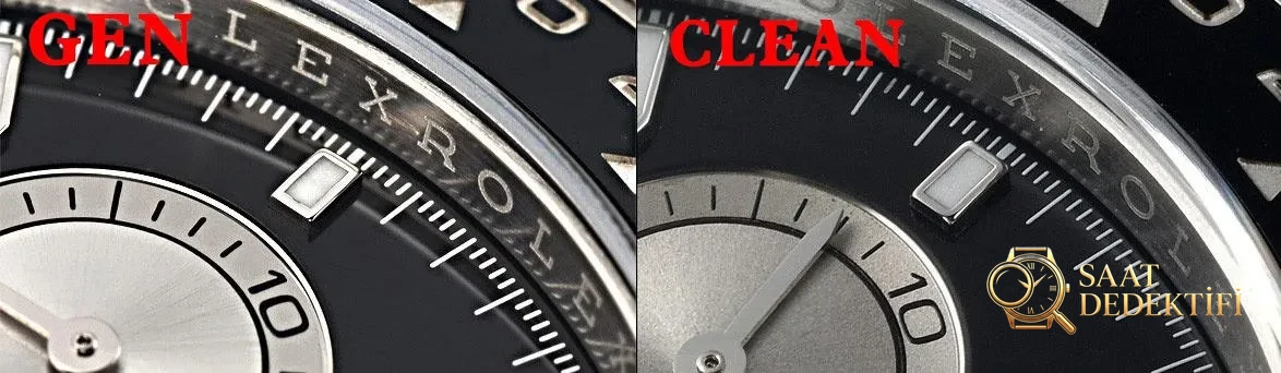 [Clean Factory 2025 Yılın Çalışması | Rolex Daytona 4131 mekanizma «Victoria Beckham modeli» gerçek-replika karşılaştırması nihai analizi] - Kasa Köşe Kesimleri ve Pah Kırma Hatları