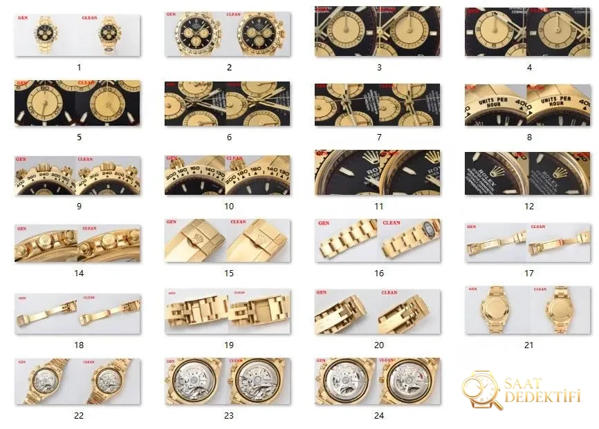 [Clean Factory 2025 Yılın Çalışması | Rolex Daytona 4131 mekanizma «Victoria Beckham modeli» gerçek-replika karşılaştırması nihai analizi] - Fosfor ve Super-LumiNova Gece Görünümü