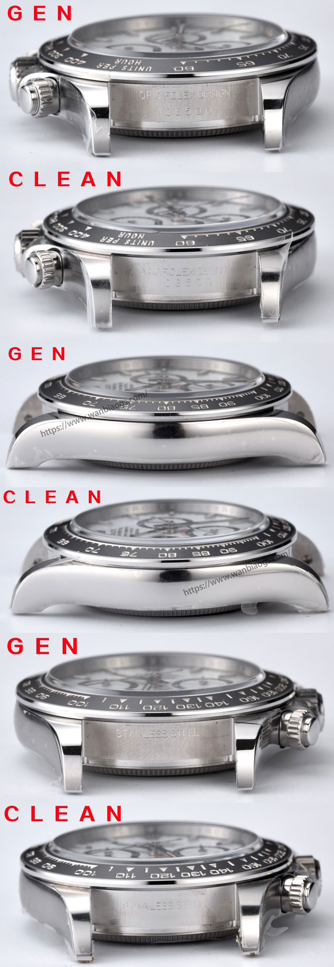[Clean Factory 2025 Yılın Çalışması | Rolex Daytona 4131 mekanizma «Victoria Beckham modeli» gerçek-replika karşılaştırması nihai analizi] — 46. fotoğraf