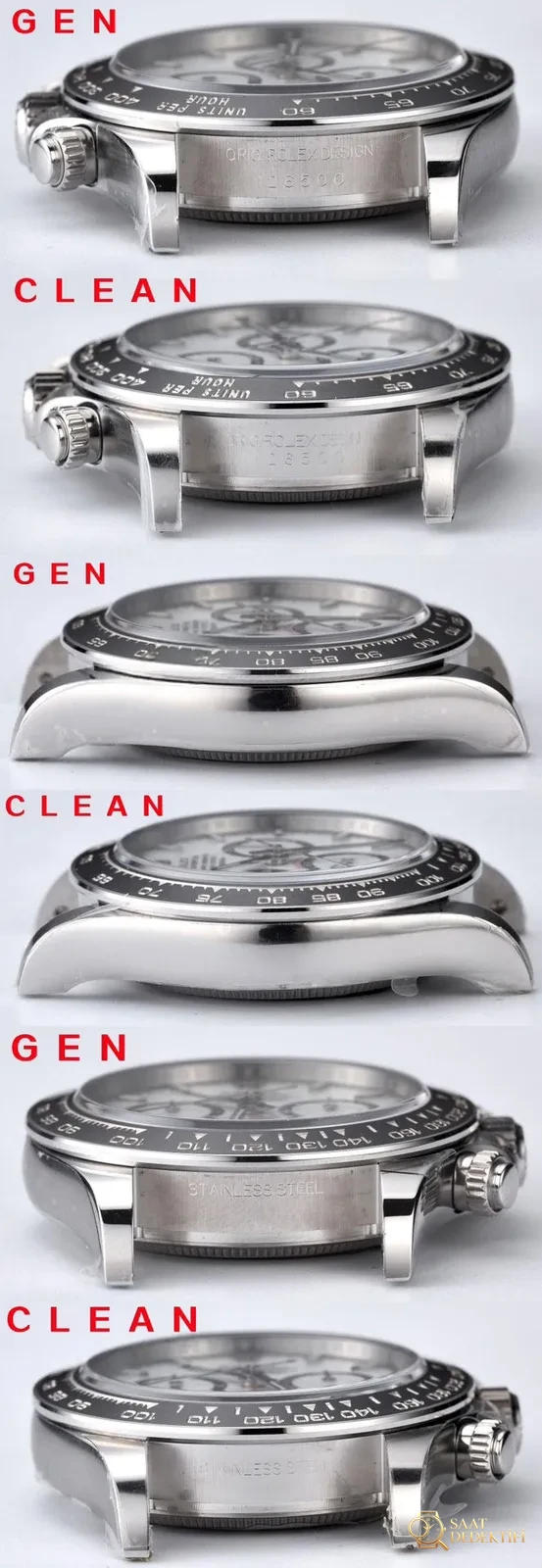 [Clean Factory 2025 Yılın Çalışması | Rolex Daytona 4131 mekanizma «Victoria Beckham modeli» gerçek-replika karşılaştırması nihai analizi] - Çelik Bilezik Esneme ve Tolerans Testi