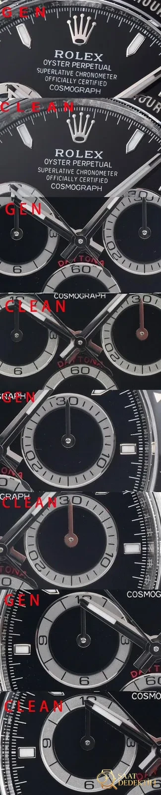 [Clean Factory 2025 Yılın Çalışması | Rolex Daytona 4131 mekanizma «Victoria Beckham modeli» gerçek-replika karşılaştırması nihai analizi] - Kurma Kolu Dişli Hissiyatı ve Kurulum
