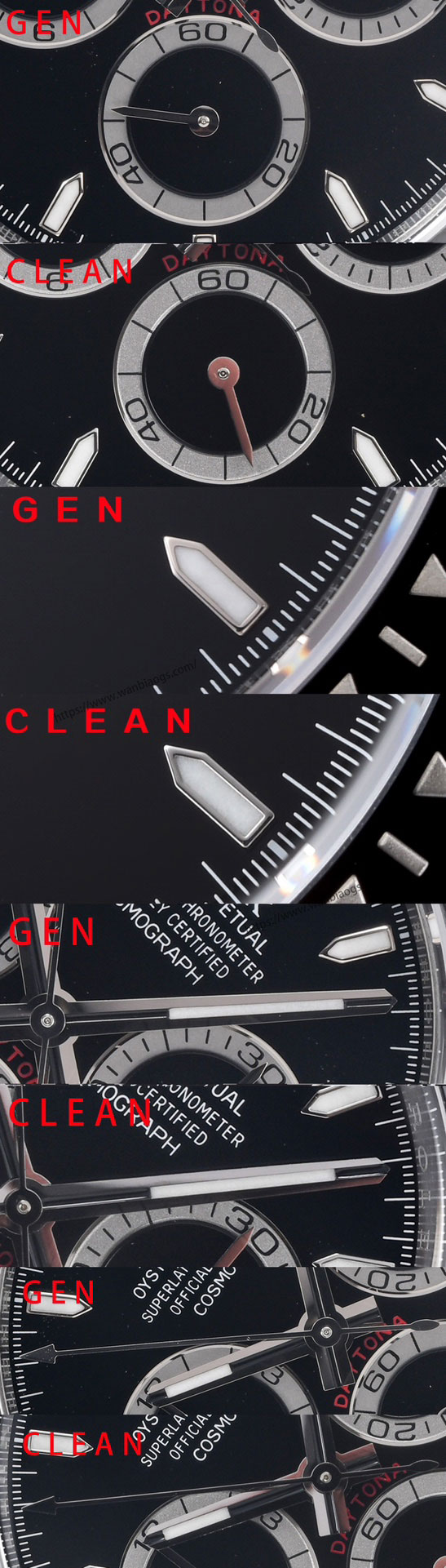 [Clean Factory 2025 Yılın Çalışması | Rolex Daytona 4131 mekanizma «Victoria Beckham modeli» gerçek-replika karşılaştırması nihai analizi] — 53. fotoğraf