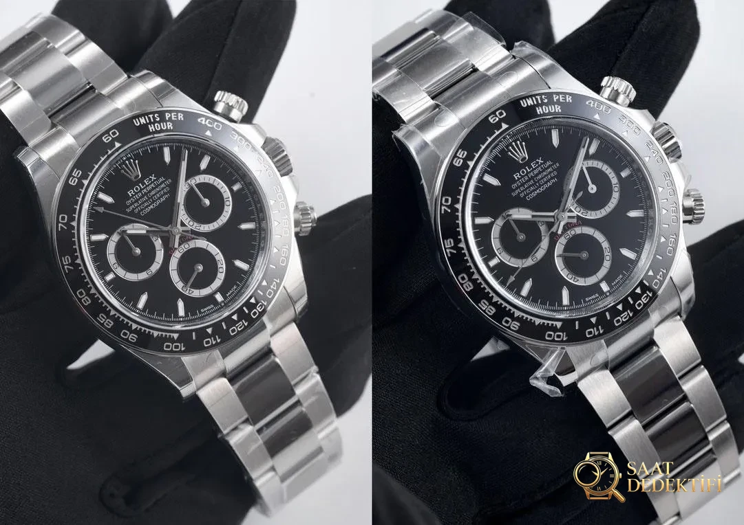 [Clean Factory 2025 Yılın Çalışması | Rolex Daytona 4131 mekanizma «Victoria Beckham modeli» gerçek-replika karşılaştırması nihai analizi] - Kasa Çeliği ve Polisaj Kalitesi