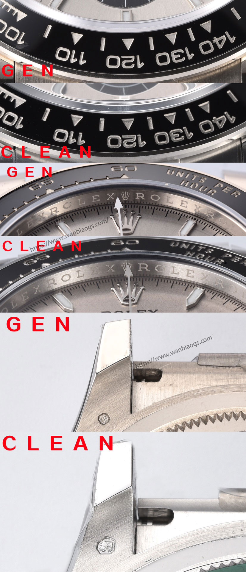 [Clean Factory 2025 Yılın Çalışması | Rolex Daytona 4131 mekanizma «Victoria Beckham modeli» gerçek-replika karşılaştırması nihai analizi] — 67. fotoğraf