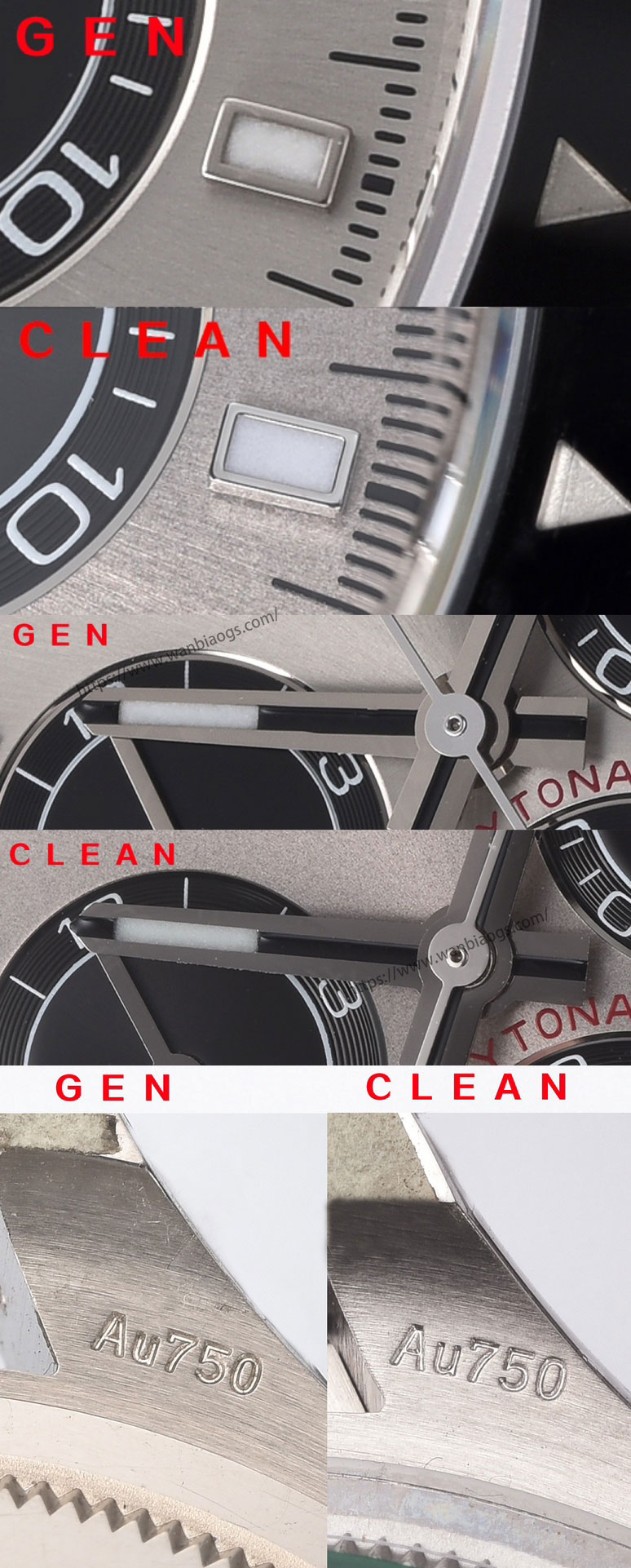 [Clean Factory 2025 Yılın Çalışması | Rolex Daytona 4131 mekanizma «Victoria Beckham modeli» gerçek-replika karşılaştırması nihai analizi] — 69. fotoğraf