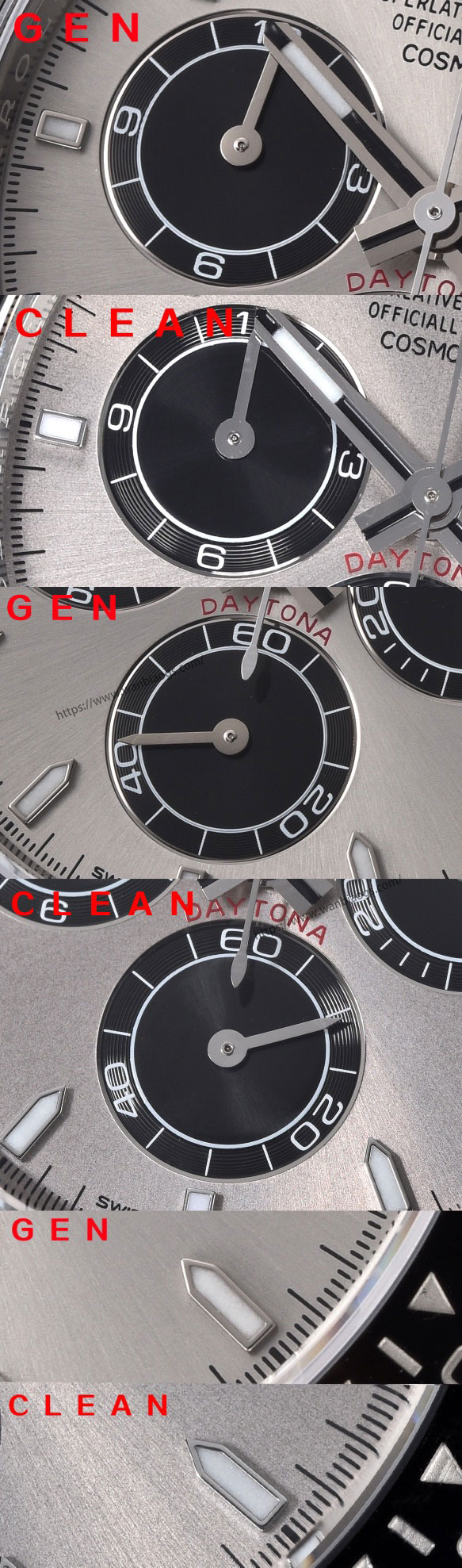 [Clean Factory 2025 Yılın Çalışması | Rolex Daytona 4131 mekanizma «Victoria Beckham modeli» gerçek-replika karşılaştırması nihai analizi] — 70. fotoğraf
