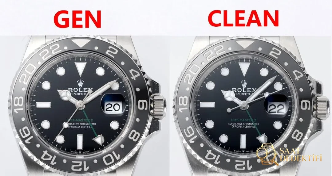 [Clean Factory 2025 Yılın Çalışması | Rolex Daytona 4131 mekanizma «Victoria Beckham modeli» gerçek-replika karşılaştırması nihai analizi] - Bezel Rakam Oyukları Platin Dolgusu