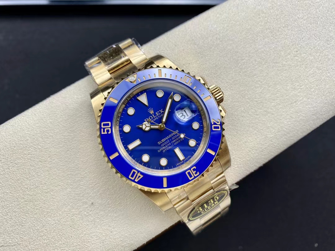 Replika Rolex 40mm Submariner Mavi Saat