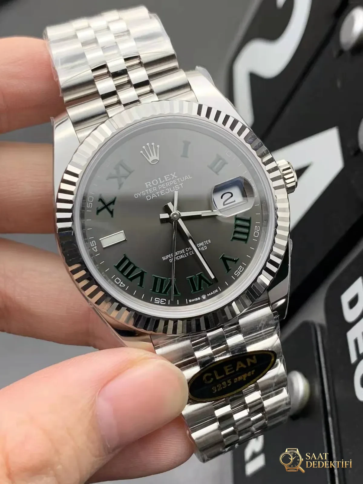 Replika Rolex Datejust II Yeşil Rome Jubilee