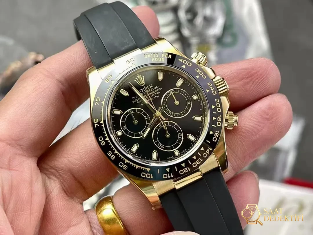 Replika Rolex Daytona Altın Siyah
