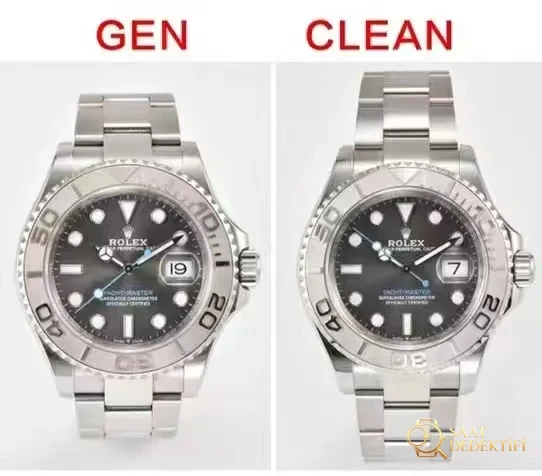 Clean Factory Replica Rolex YachtMaster 116622 Grey with 3235 Movement - Klips Kilidi ve Lazer Damgalar