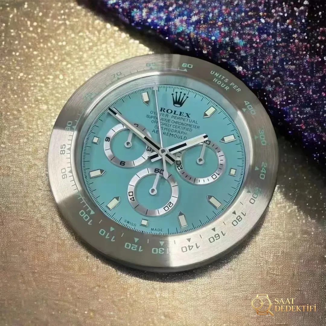 Rolex Mavi Daytona Wall Saat