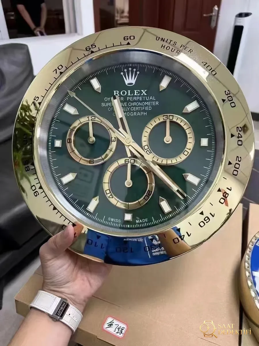 Rolex Daytona Yeşil Wall Saat
