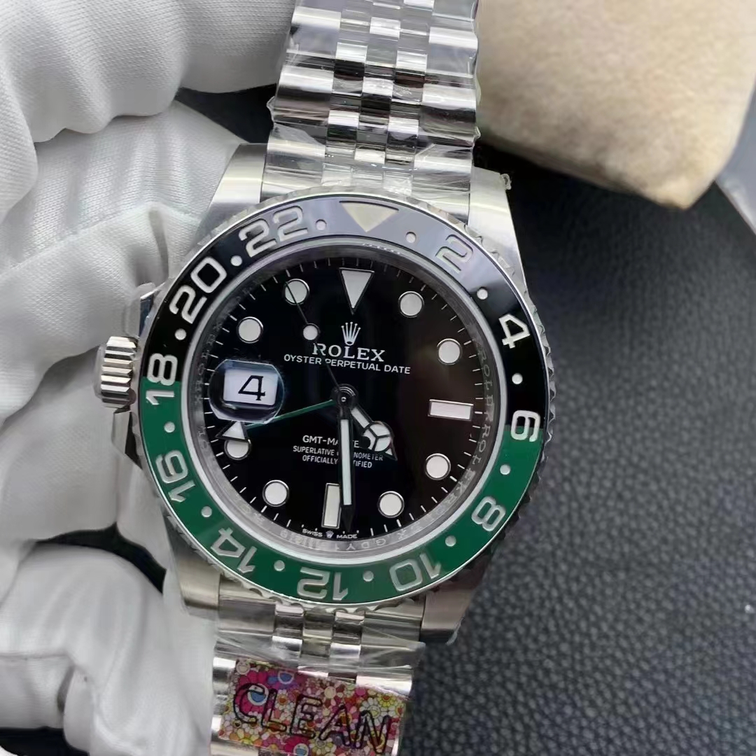 Replika Rolex GMT-Master II Siyah Yeşil Seramik Saat
