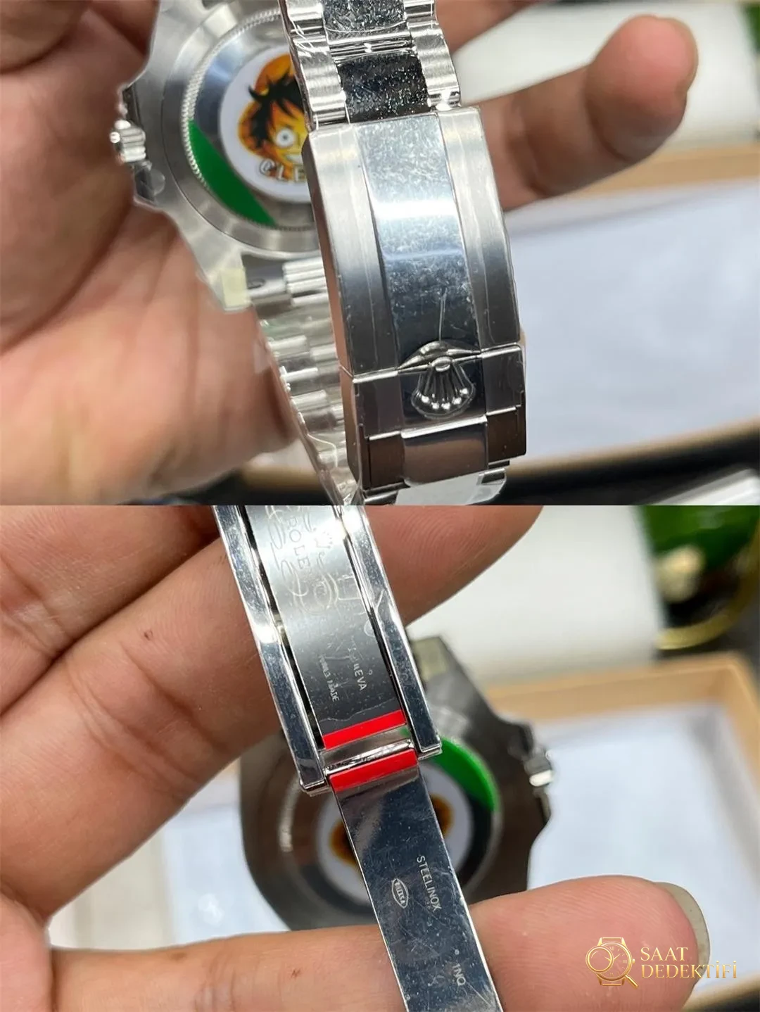 Clean GMT Inter Milan bezel Dandong 3285 mekanizma: gözü kapalı alınır mı? - Klips Kilidi ve Lazer Damgalar