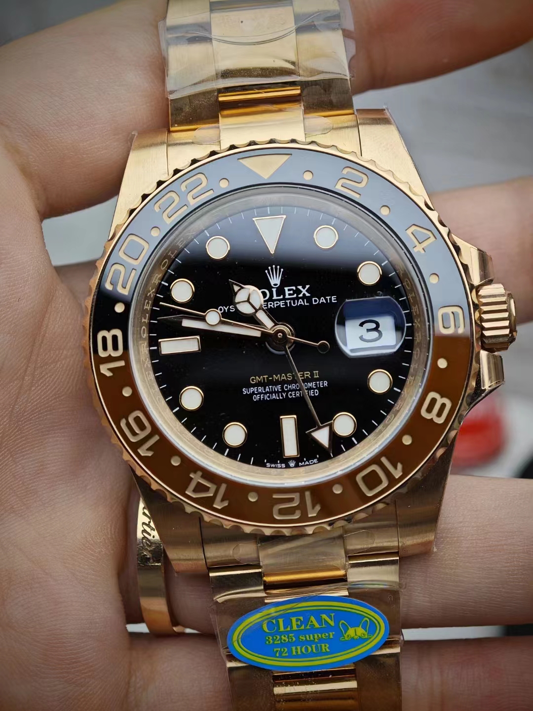 Rolex GMT Siyah Kahverengi Replika