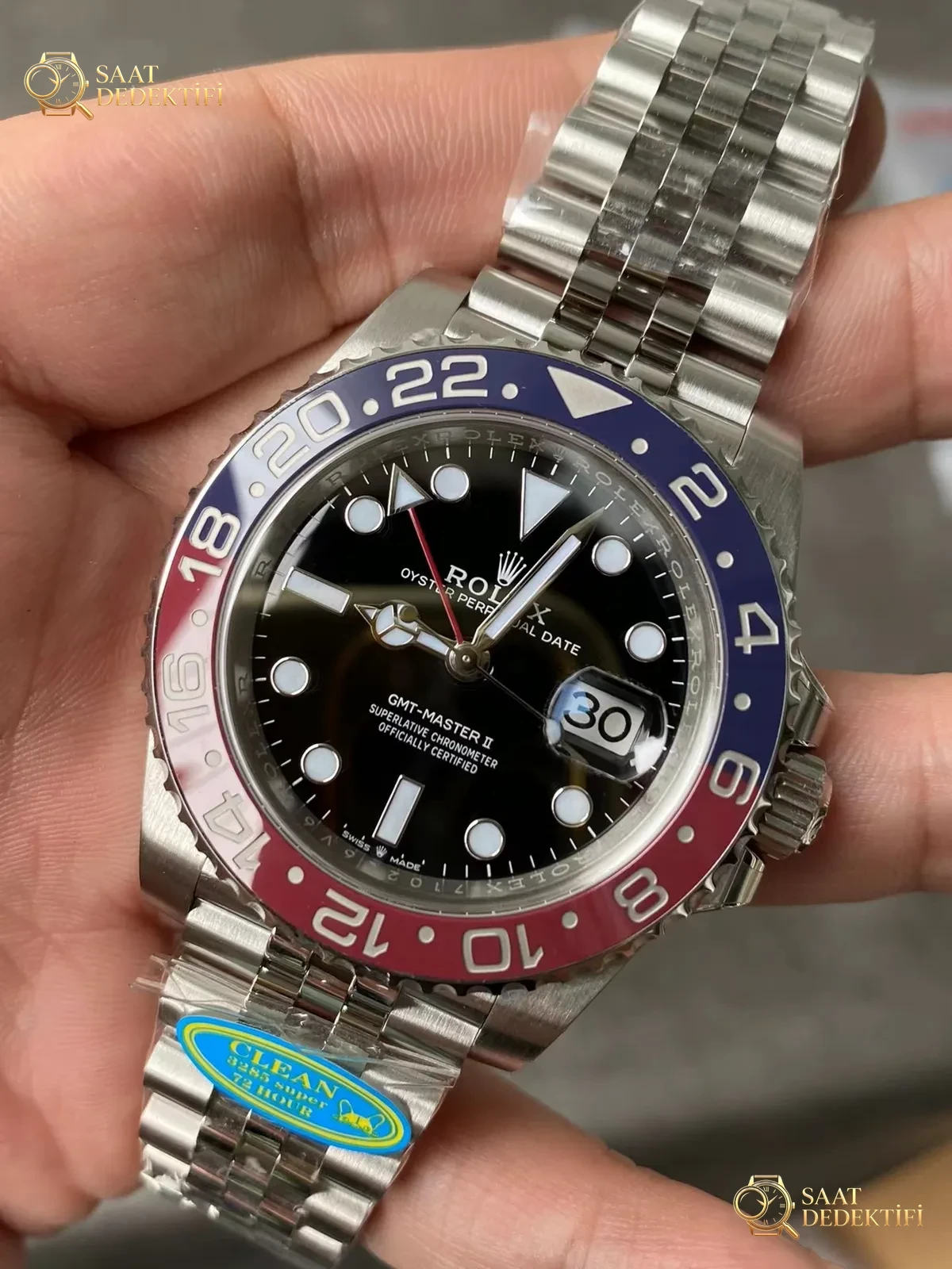 Clean Pepsi GMT V2 - Arka Kapak ve Mekanizma Detayı