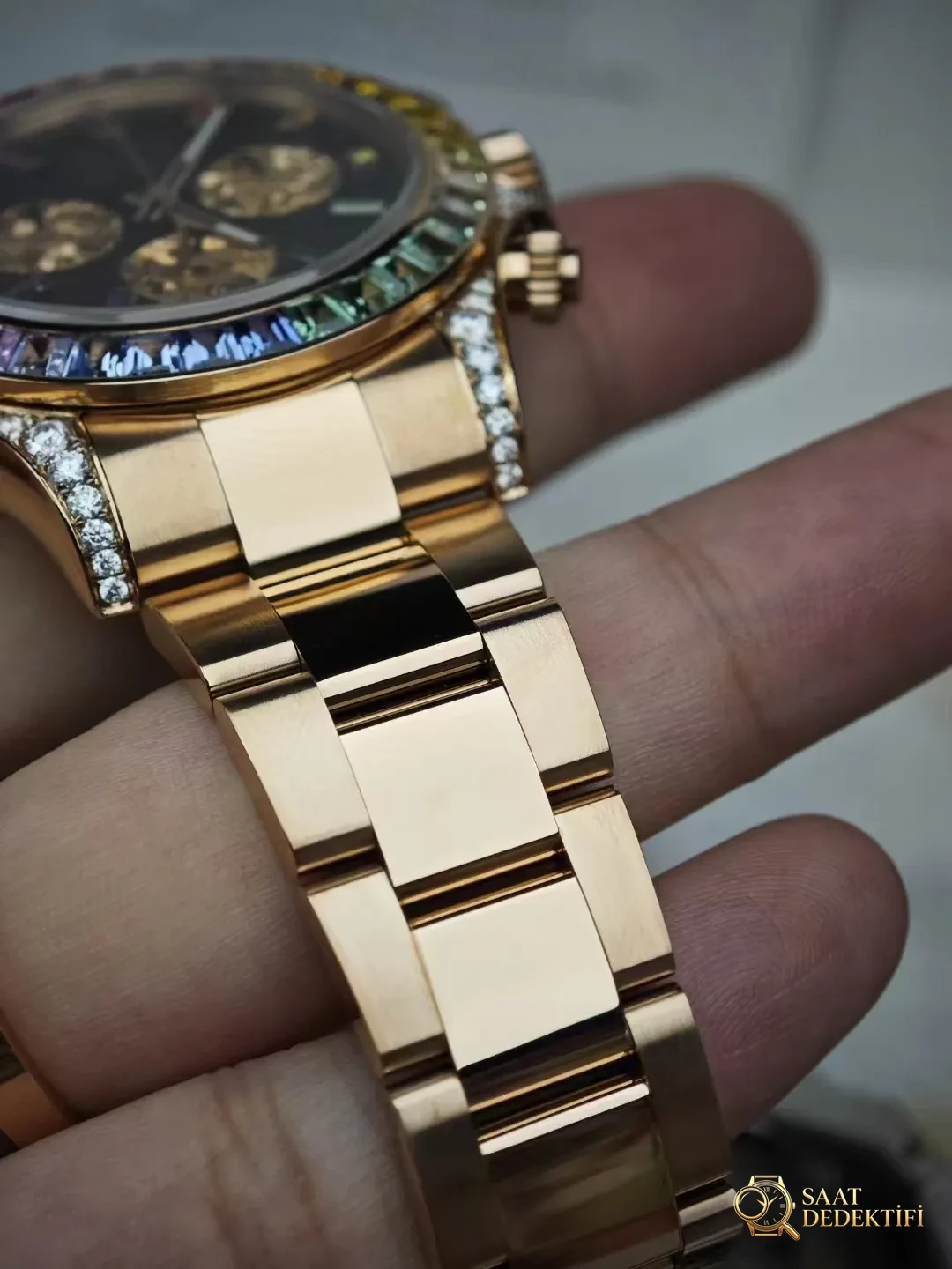 Rolex Daytona Roze Altın Bilezik