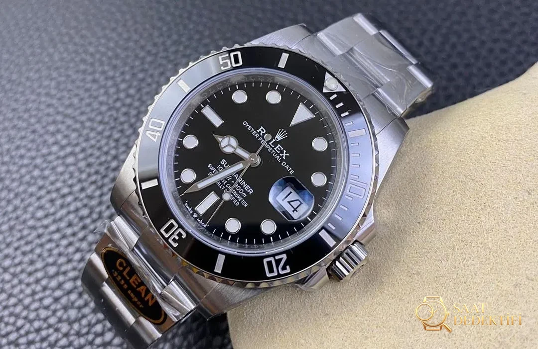 Clean Rolex 126610 Submariner Black Bay 41 mm - Makro Kadran ve İndeks İşçiliği