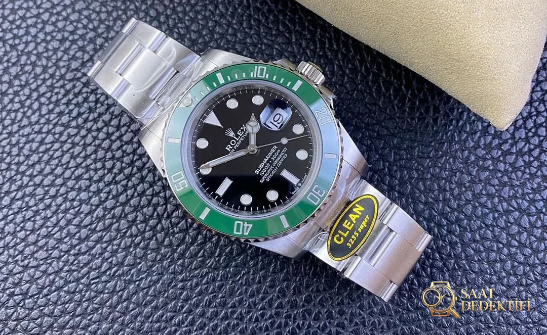 Clean Rolex 126610 Yeşil Su Hayaleti 41 mm - Klips Kilidi ve Lazer Damgalar