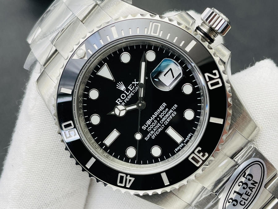 Clean Rolex 2022 piyasadaki en üst versiyon Siyah Submariner 40 MM serisi kol saati — 3. fotoğraf