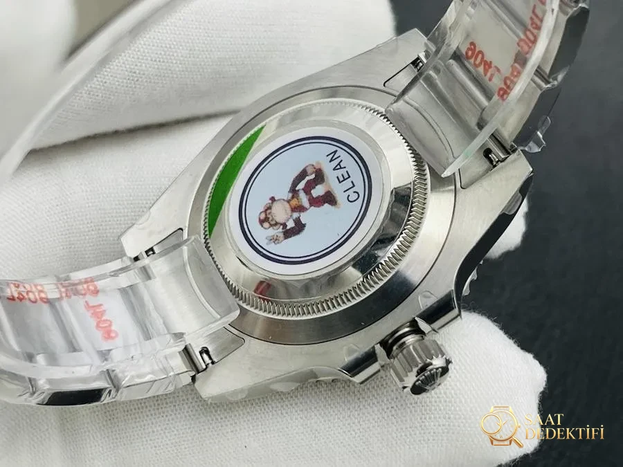 Clean Rolex 2022 piyasadaki en üst versiyon Siyah Submariner 40 MM serisi kol saati - Bilezik, Toka ve Klips Mekanizması