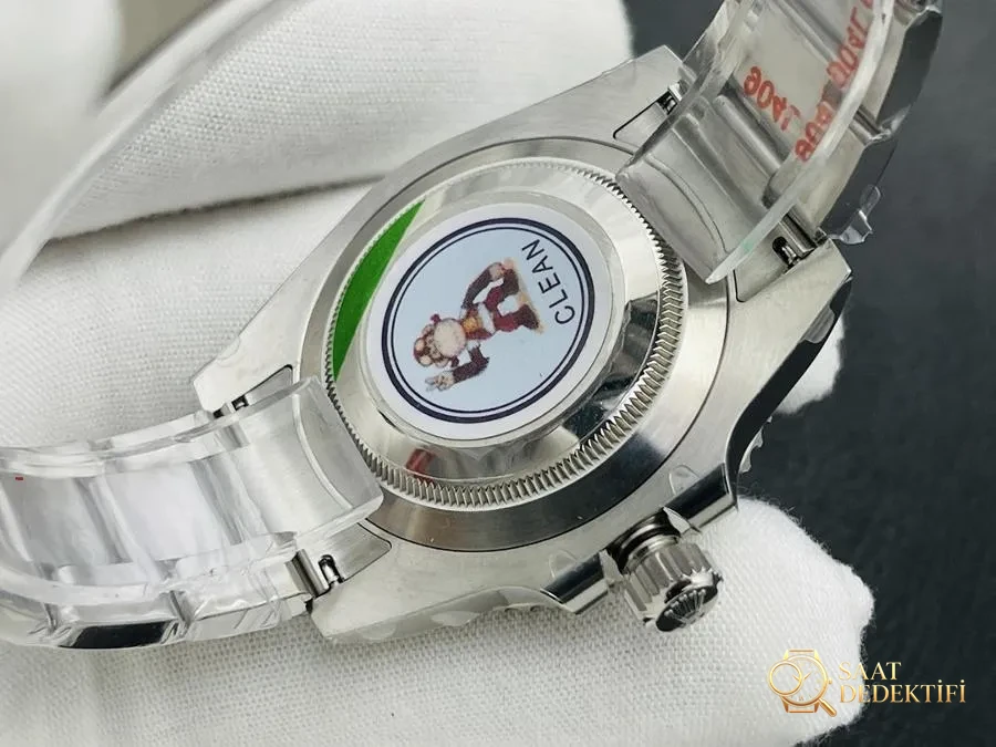 Clean Rolex 2022 Piyasadaki En Üst Versiyon Yeşil Su Hayaleti 40 MM Seri Kol Saati - Bilezik, Toka ve Klips Mekanizması