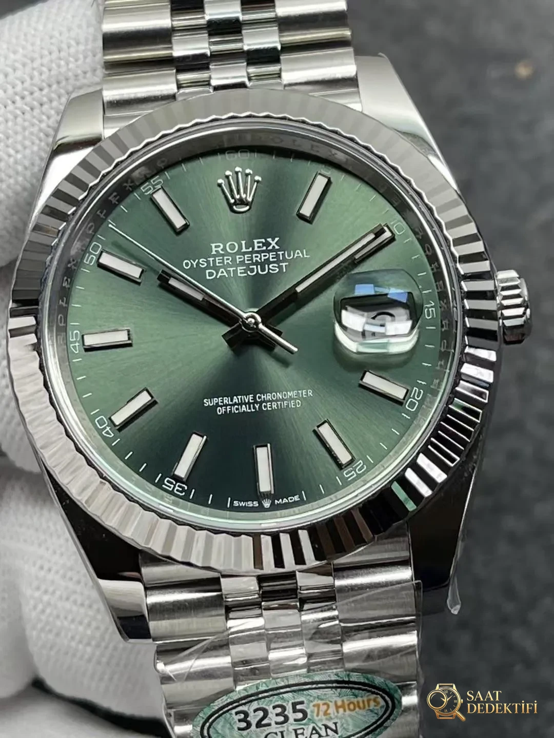 Clean Rolex 41 nane yeşili Datejust işçiliği nasıl? İtibarı iyi mi? - Arka Kapak ve Mekanizma Detayı