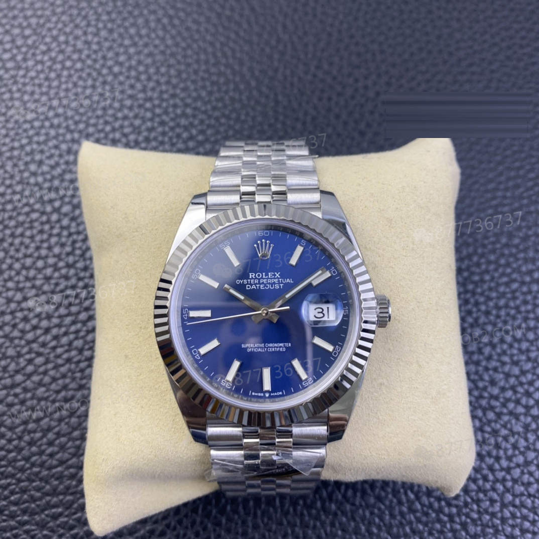 Clean Rolex Datejust 41 mavi kadranın işçiliği nasıl? — 2. fotoğraf
