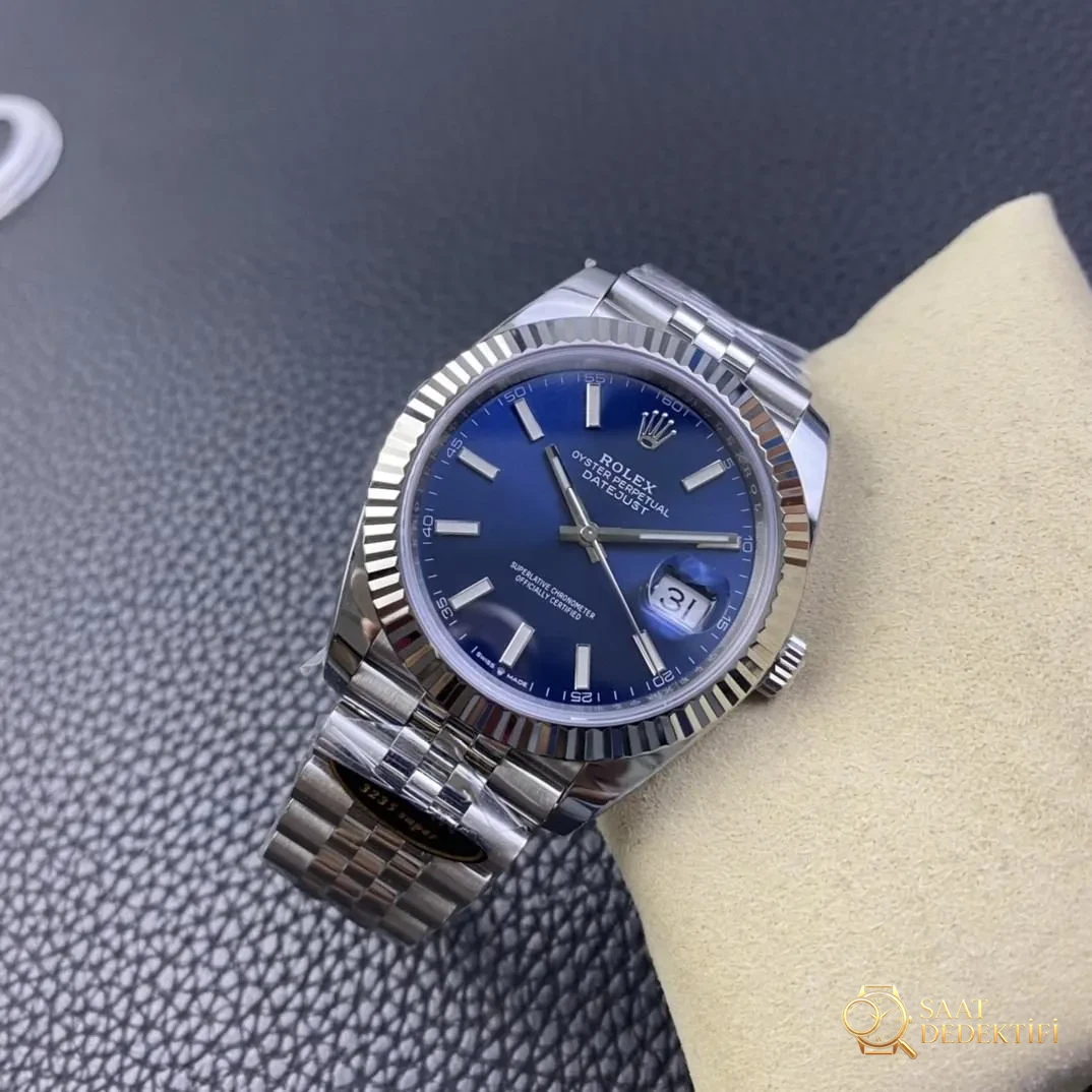 Clean Rolex Datejust 41 mavi kadranın işçiliği nasıl? - Klips Kilidi ve Lazer Damgalar