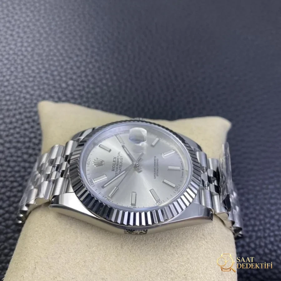 Clean Rolex Datejust Serisi m126334 (Beyaz Kadran) Kol Saati - Bilezik, Toka ve Klips Mekanizması