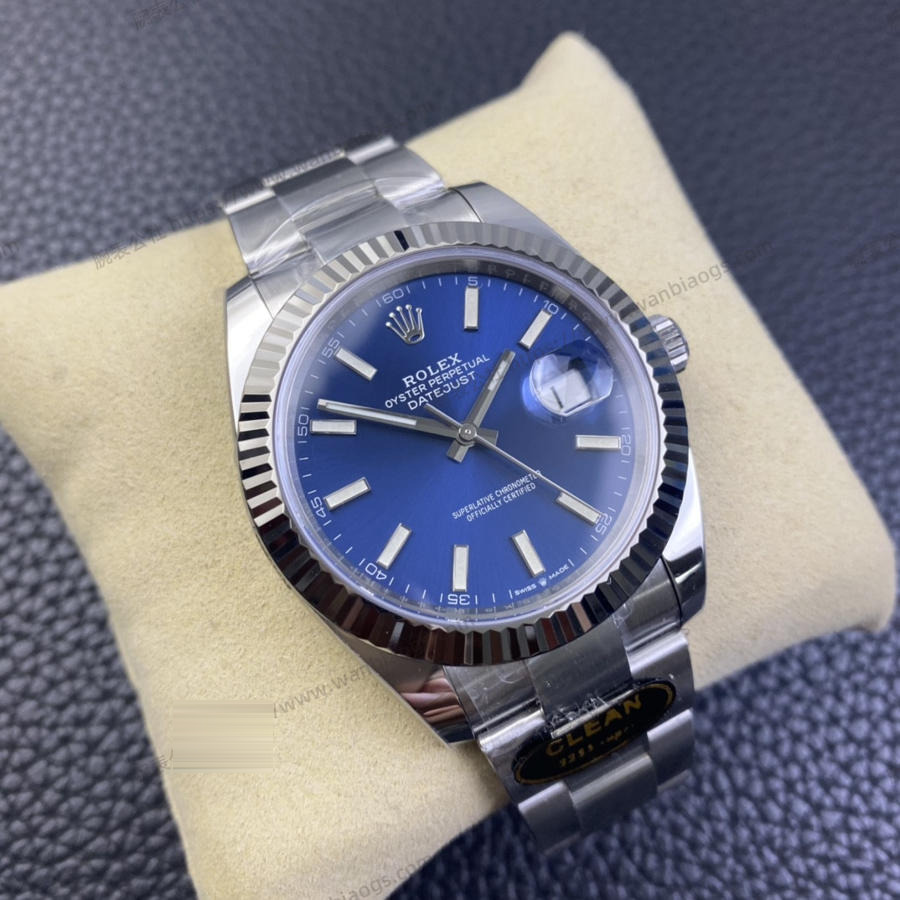 Clean Rolex Datejust serisi m126334 (mavi kadran) kol saati — 3. fotoğraf