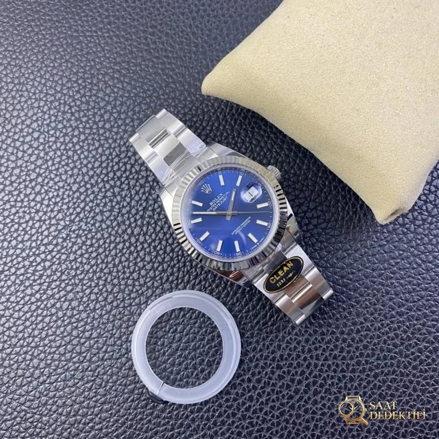Clean Rolex Datejust serisi m126334 (mavi kadran) kol saati - Bilekte Duruş ve Kasa Orantısı