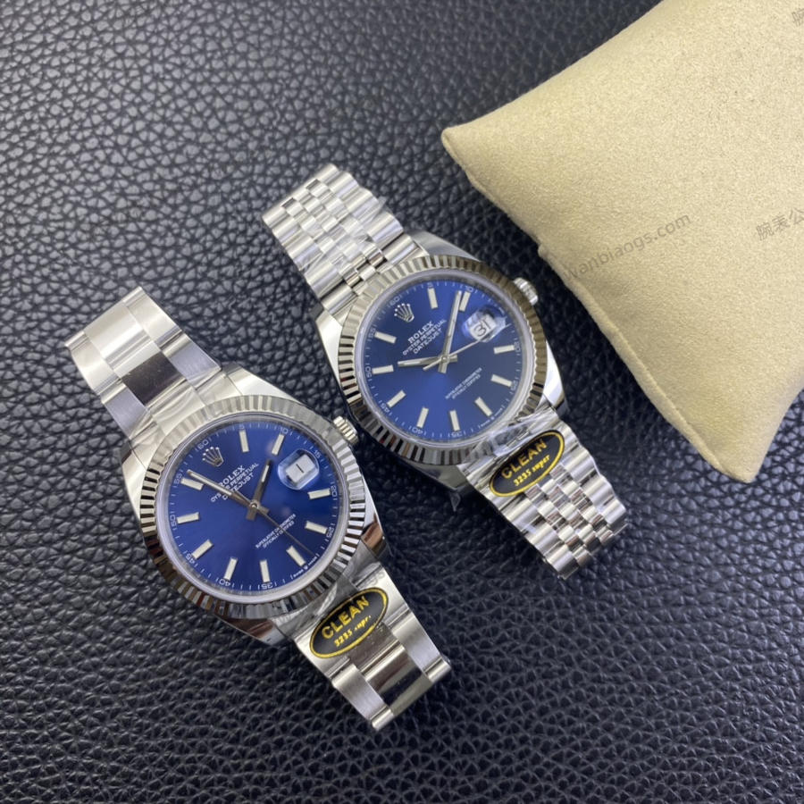 Clean Rolex Datejust serisi m126334 (mavi kadran) kol saati — 11. fotoğraf