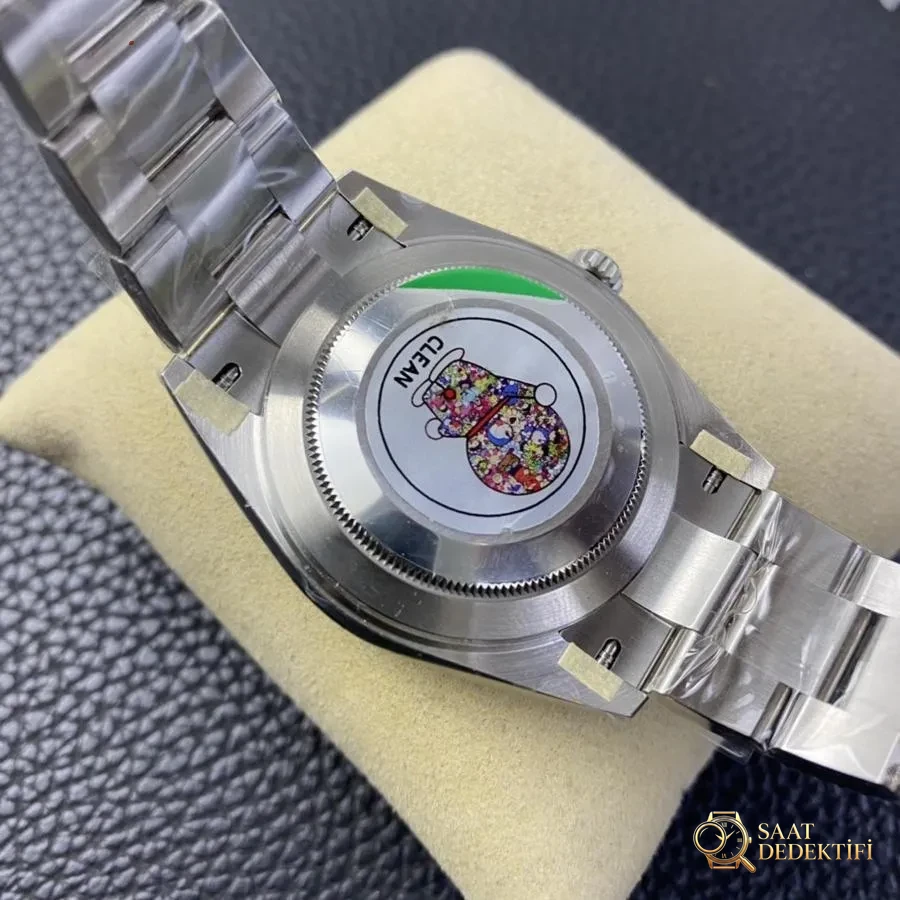 Clean Rolex Datejust Serisi m126334 (Siyah Kadran) Kol Saati - Fosfor ve Super-LumiNova Gece Görünümü