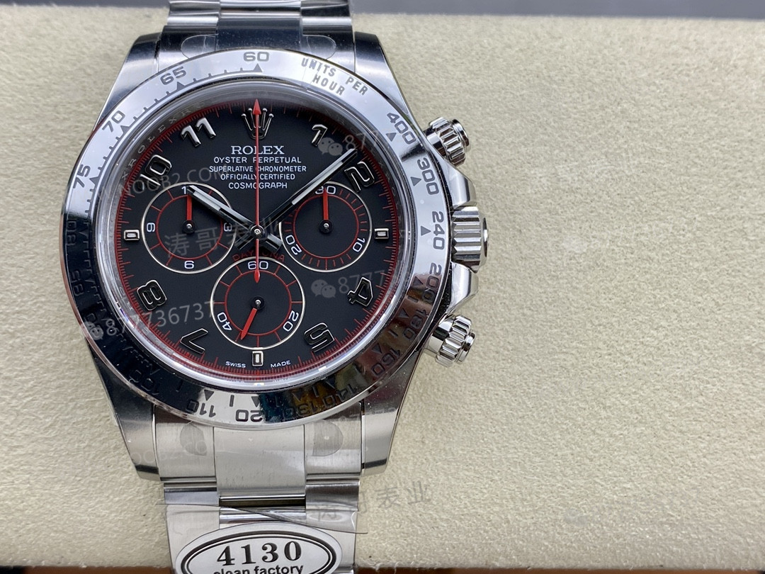 Clean Rolex Daytona 116509 beyaz altın kırmızı şeytan Dai bir bakışta belli olur mu? — 1. fotoğraf