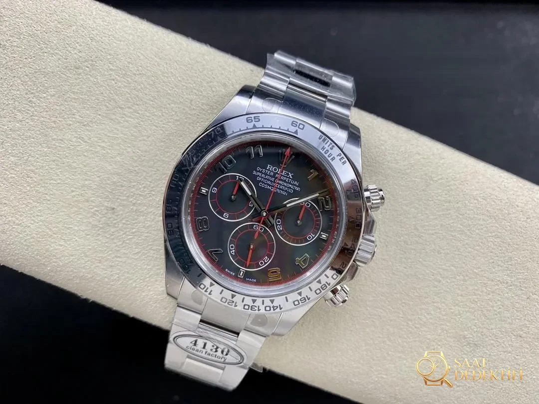 Clean Rolex Daytona 116509 beyaz altın kırmızı şeytan Dai bir bakışta belli olur mu? - Bilezik, Toka ve Klips Mekanizması
