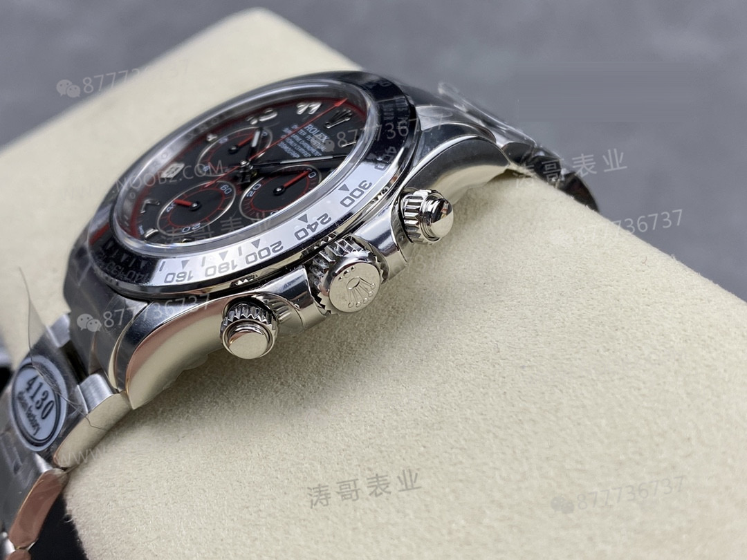 Clean Rolex Daytona 116509 beyaz altın kırmızı şeytan Dai bir bakışta belli olur mu? — 7. fotoğraf