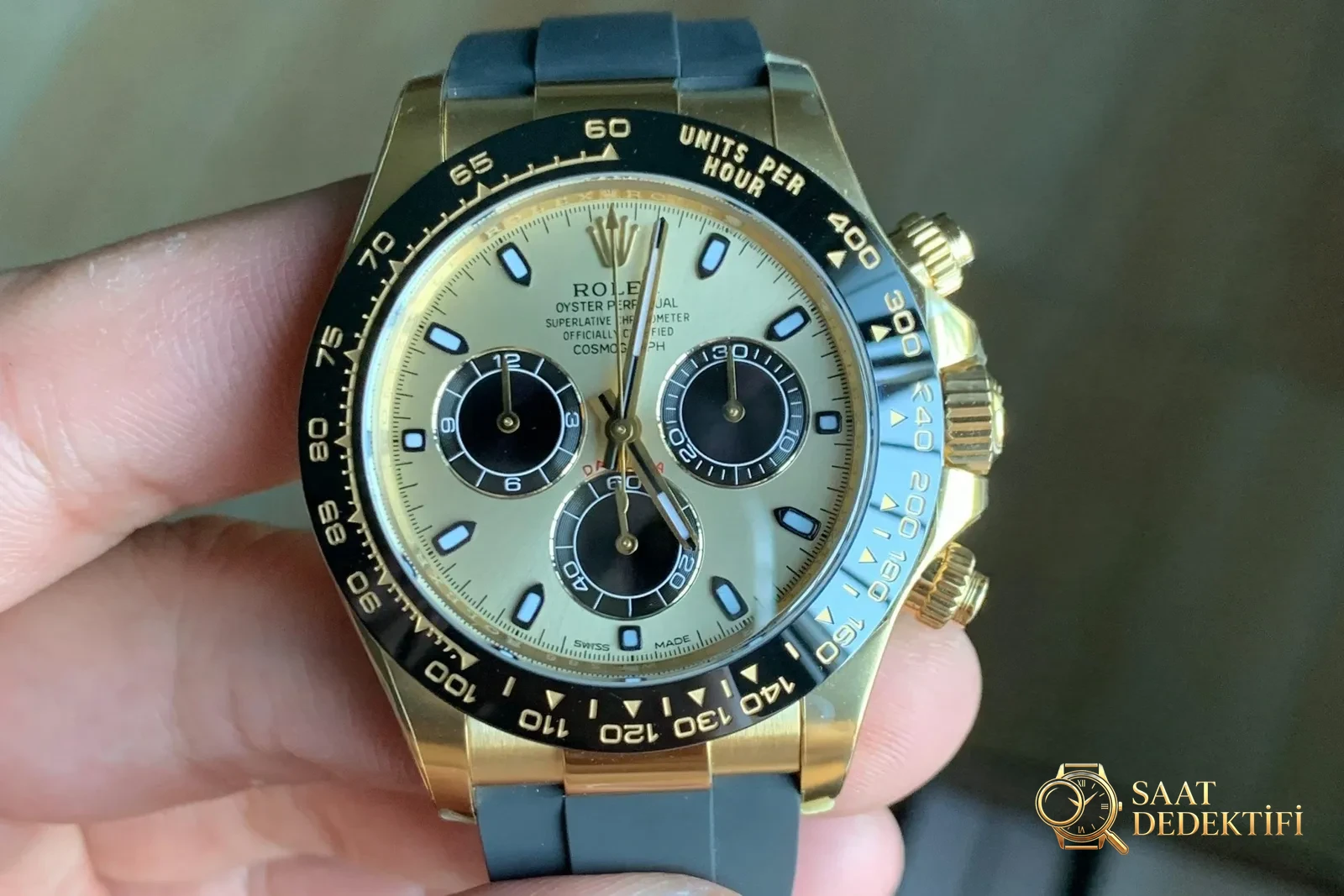 Clean Rolex Daytona Yu Wenle modeli işçilik incelemesi - Kadran Detayı ve Bezel İşçiliği