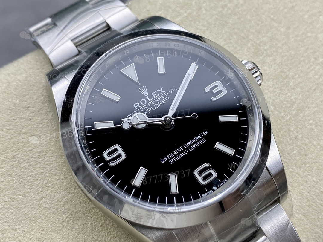 Clean Rolex Explorer I 36 mm 3230 mekanizmalı — bir bakışta replika olduğu belli olur mu? — 3. fotoğraf