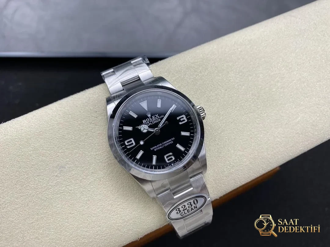 Clean Rolex Explorer I 36 mm 3230 mekanizmalı — bir bakışta replika olduğu belli olur mu? - Bilezik, Toka ve Klips Mekanizması