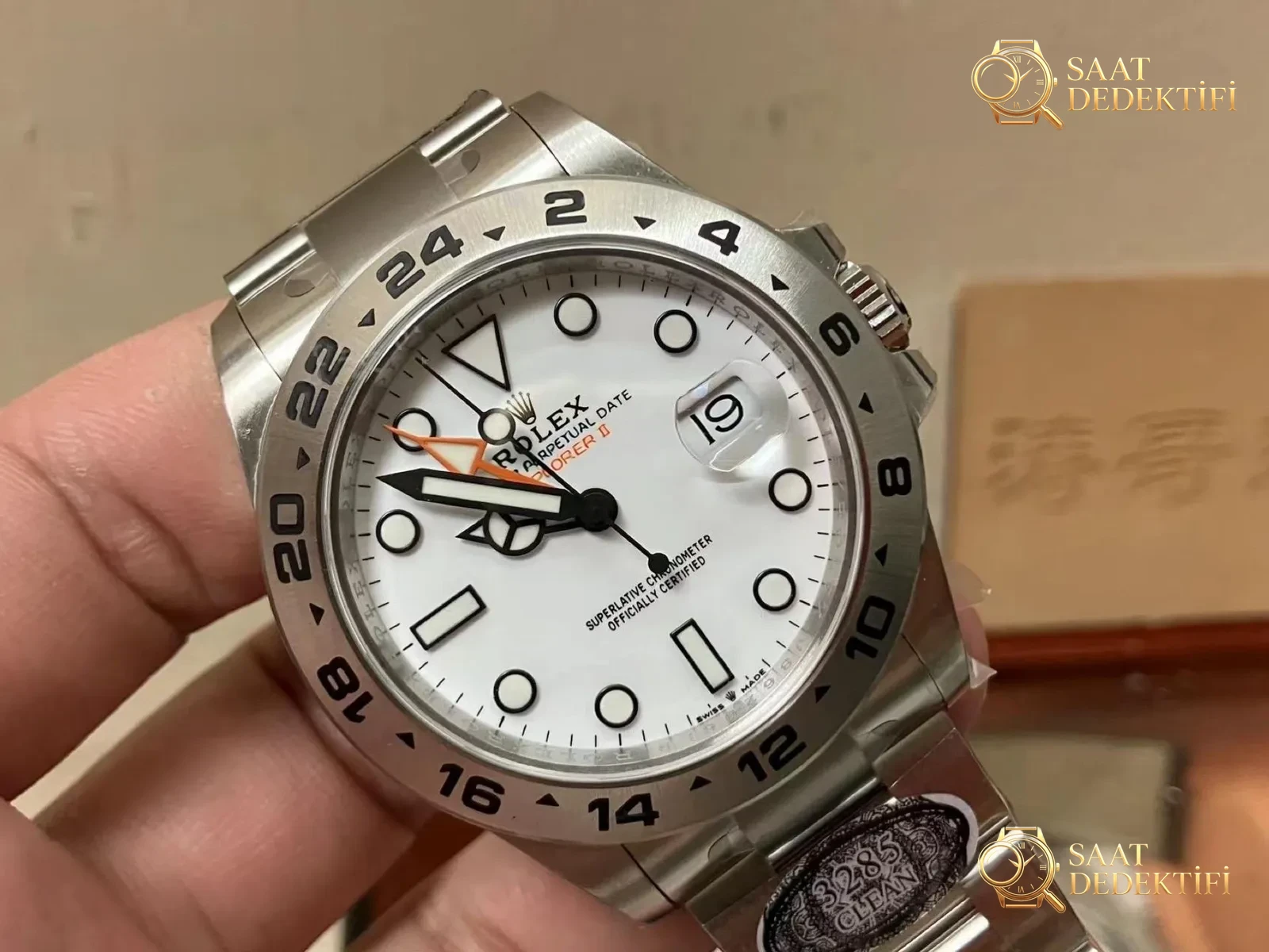 Clean Rolex Explorer II 226570 — güncellenmiş Explorer II, versiyona uygun E harfi - Kasa Profili ve Kurma Kolu İncelemesi