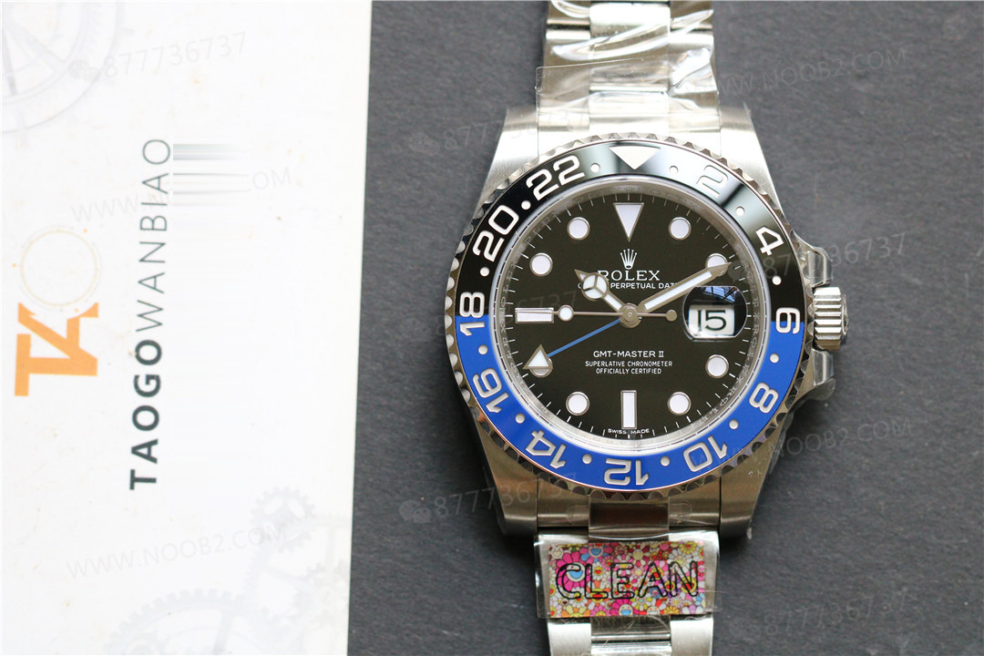 Clean Rolex GMT Inter Milan bezel/mavi-siyah bezel detay işçiliği iyi mi? — 1. fotoğraf