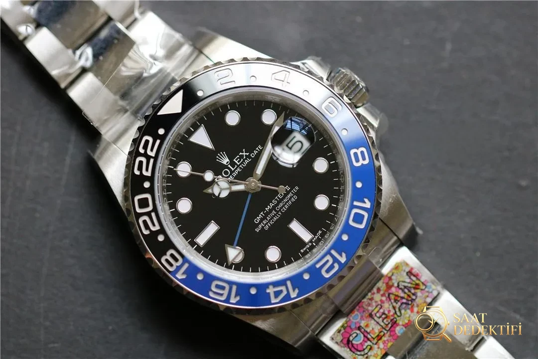 Clean Rolex GMT Inter Milan bezel/mavi-siyah bezel detay işçiliği iyi mi? - Arka Kapak ve Mekanizma Detayı