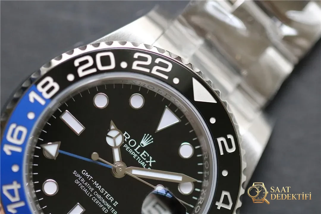Clean Rolex GMT Inter Milan bezel/mavi-siyah bezel detay işçiliği iyi mi? - Klips Kilidi ve Lazer Damgalar