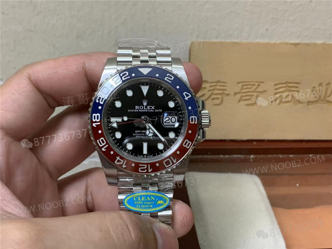 Clean Rolex GMT kırmızı-mavi (Pepsi) bezel, Dandong 3285 mekanizmayla nasıl bir saat? — 2. fotoğraf