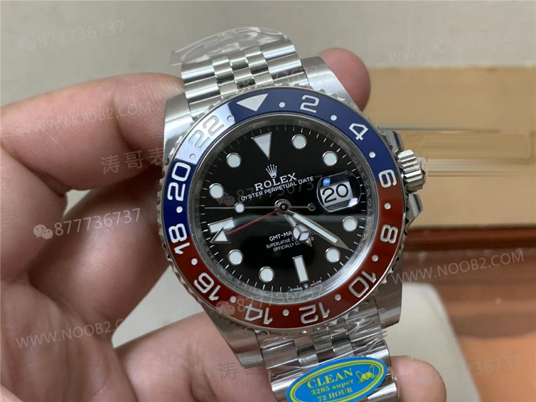 Clean Rolex GMT kırmızı-mavi (Pepsi) bezel, Dandong 3285 mekanizmayla nasıl bir saat? — 3. fotoğraf