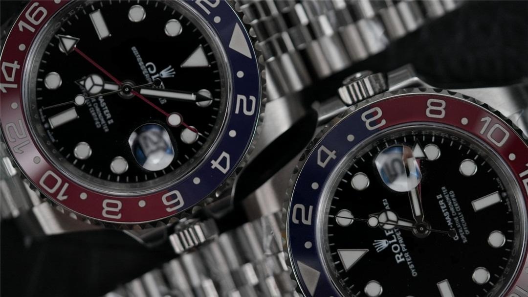 Clean Rolex GMT Kola Bezelinde v2 ile v2s Versiyonlarının Renk Karşılaştırması — 4. fotoğraf