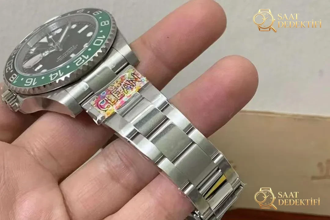 Clean Rolex GMT-Master Sprite bezel solak 126720 detay ve işçiliği nasıl? - Klips Kilidi ve Lazer Damgalar